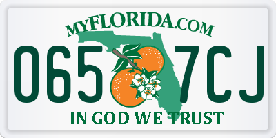 FL license plate 0657CJ