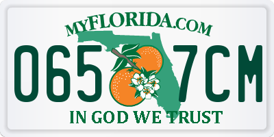 FL license plate 0657CM