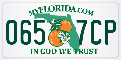FL license plate 0657CP