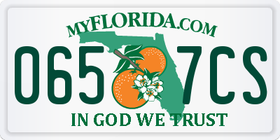FL license plate 0657CS