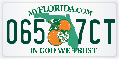 FL license plate 0657CT