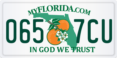 FL license plate 0657CU