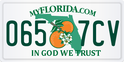 FL license plate 0657CV
