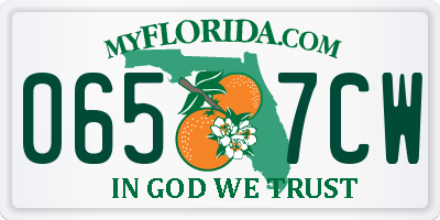 FL license plate 0657CW