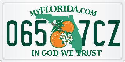 FL license plate 0657CZ