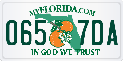FL license plate 0657DA