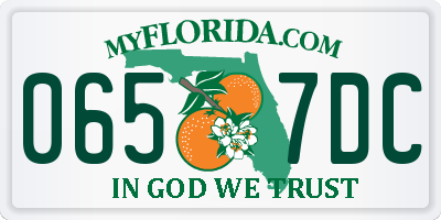 FL license plate 0657DC