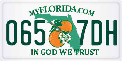 FL license plate 0657DH
