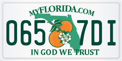 FL license plate 0657DI