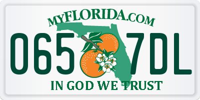 FL license plate 0657DL
