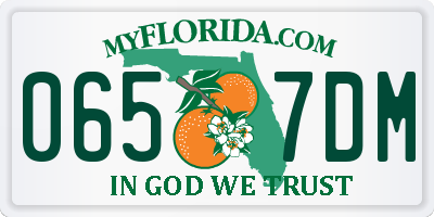 FL license plate 0657DM