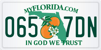 FL license plate 0657DN
