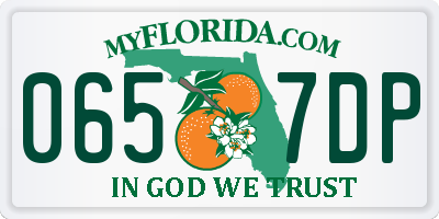 FL license plate 0657DP