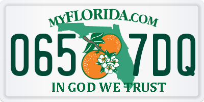 FL license plate 0657DQ