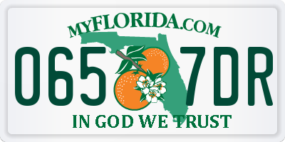 FL license plate 0657DR