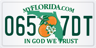 FL license plate 0657DT