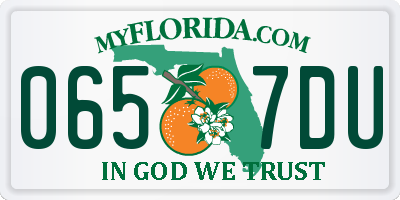 FL license plate 0657DU