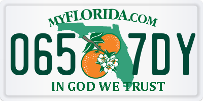 FL license plate 0657DY