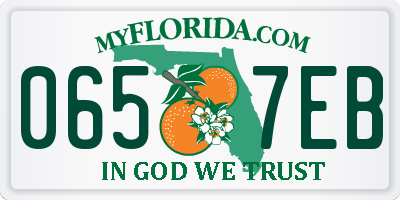 FL license plate 0657EB