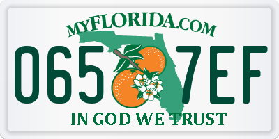 FL license plate 0657EF