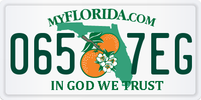 FL license plate 0657EG