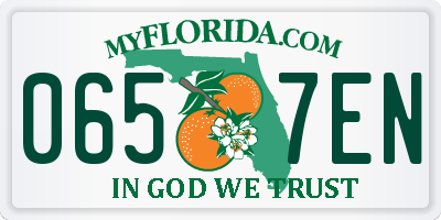 FL license plate 0657EN