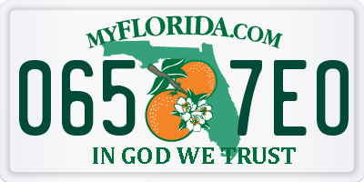 FL license plate 0657EO