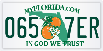 FL license plate 0657ER