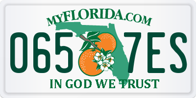 FL license plate 0657ES