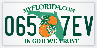 FL license plate 0657EV