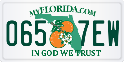 FL license plate 0657EW