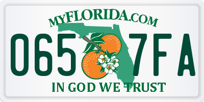 FL license plate 0657FA