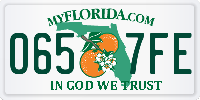 FL license plate 0657FE