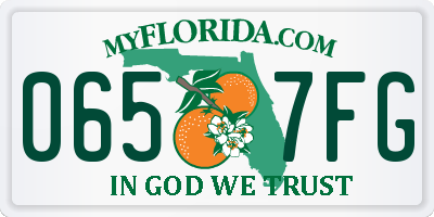 FL license plate 0657FG