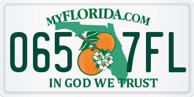 FL license plate 0657FL