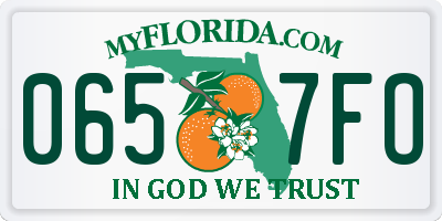 FL license plate 0657FO