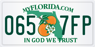 FL license plate 0657FP