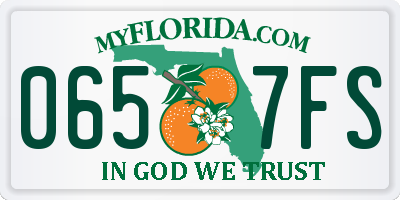 FL license plate 0657FS