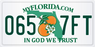 FL license plate 0657FT