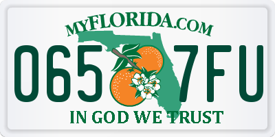 FL license plate 0657FU