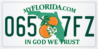 FL license plate 0657FZ