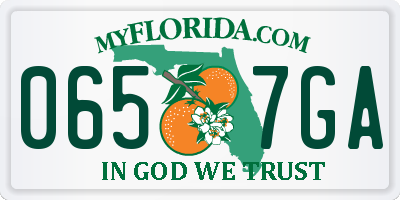 FL license plate 0657GA