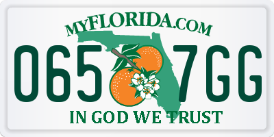 FL license plate 0657GG