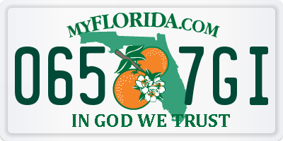 FL license plate 0657GI