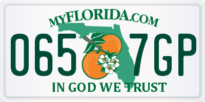 FL license plate 0657GP