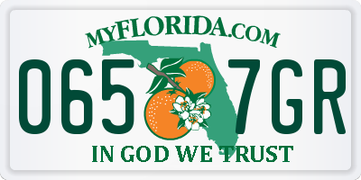 FL license plate 0657GR
