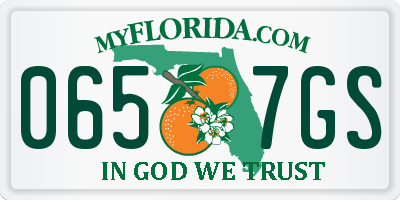 FL license plate 0657GS