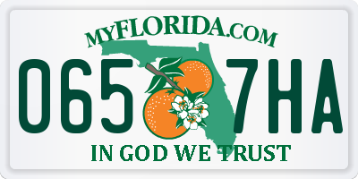 FL license plate 0657HA