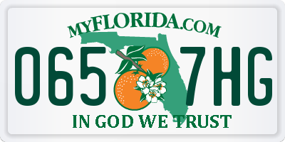FL license plate 0657HG