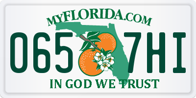 FL license plate 0657HI